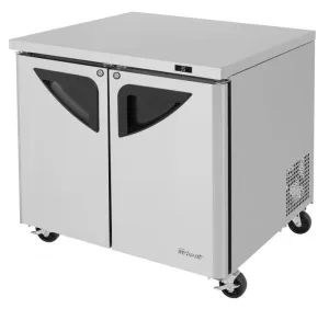Turbo Air - TUR-36SD-N6. 2 Solid Doors Undercounter Refrigerator