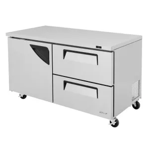 Turbo Air - TUR-60SD-D2-N. 1 Solid Door 2 Drawers Undercounter Refrigerator